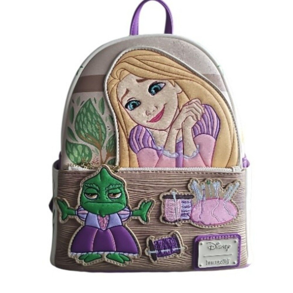 Loungefly Disney Princess Rapunzel Pascal Dress Mini Backpack NWT Exclusive